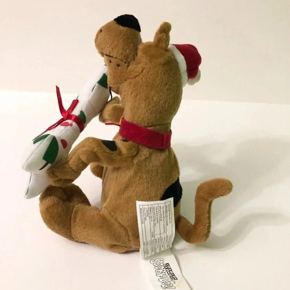Gemmy Scooby Doo Santa Plush Animated Sings Christmas Dog Bone  Does Not Move - Picture 5 of 15